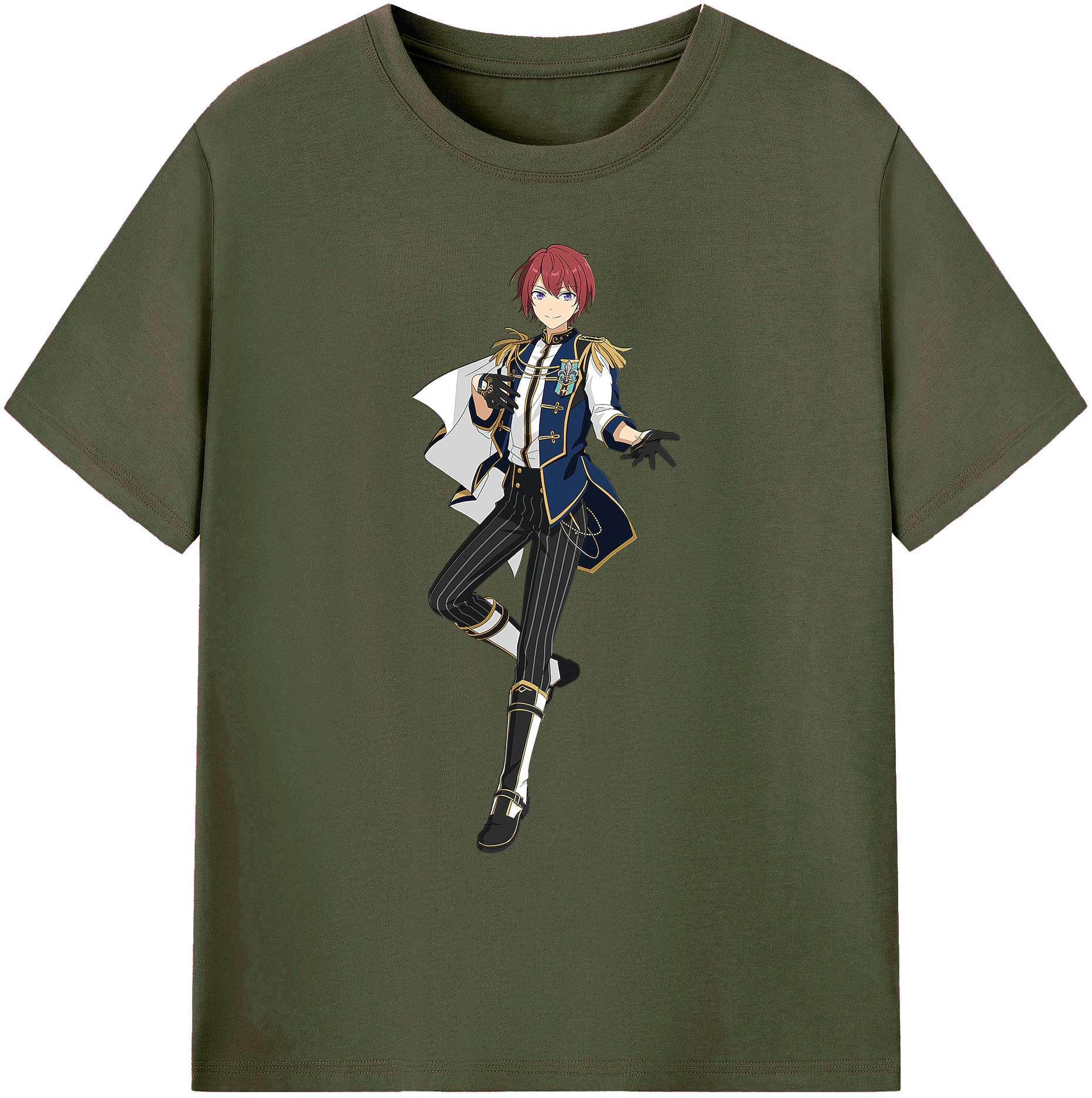 （画像用） あんさんぶるスターズ! Ensemble Stars 綿100％ メンズ半袖Tシャツ｜肌触りやわらか＆通気性